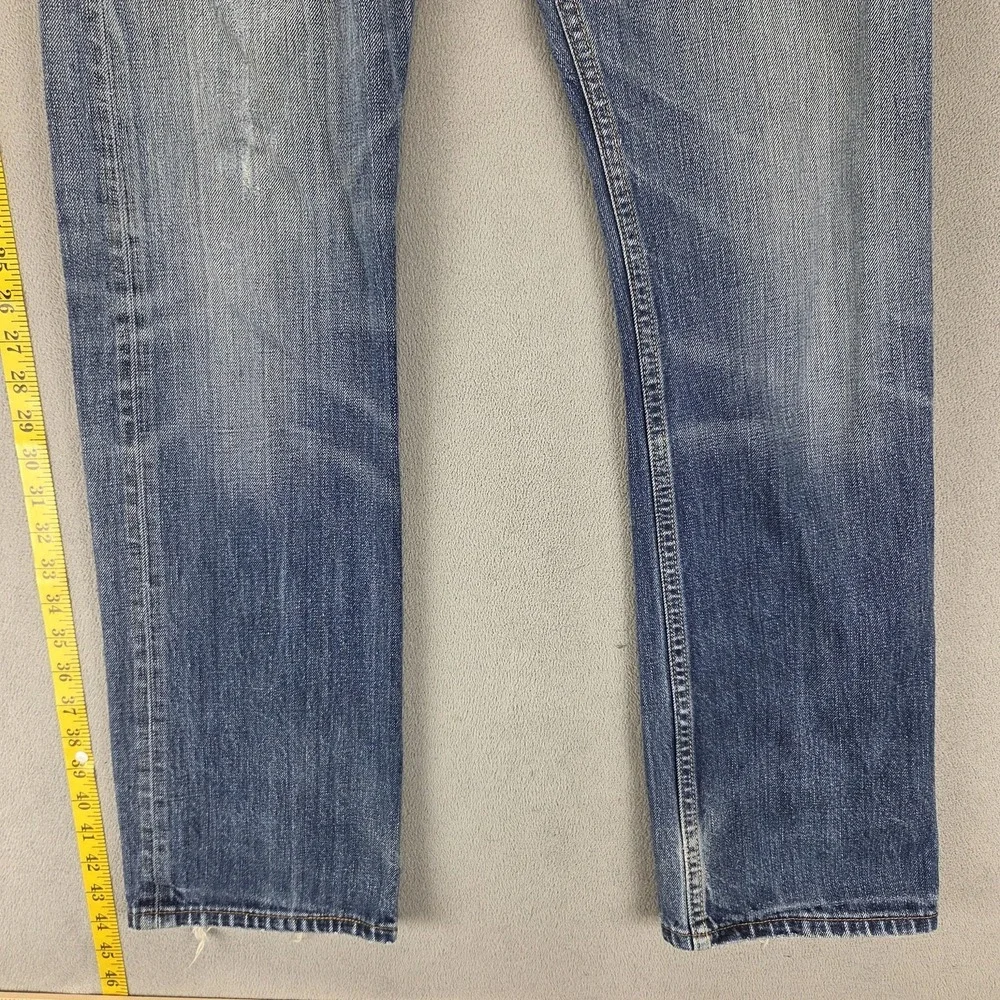 Vintage Levis Engineered Jeans Mens Blue Zip Fly Whiskers Fits 30x30